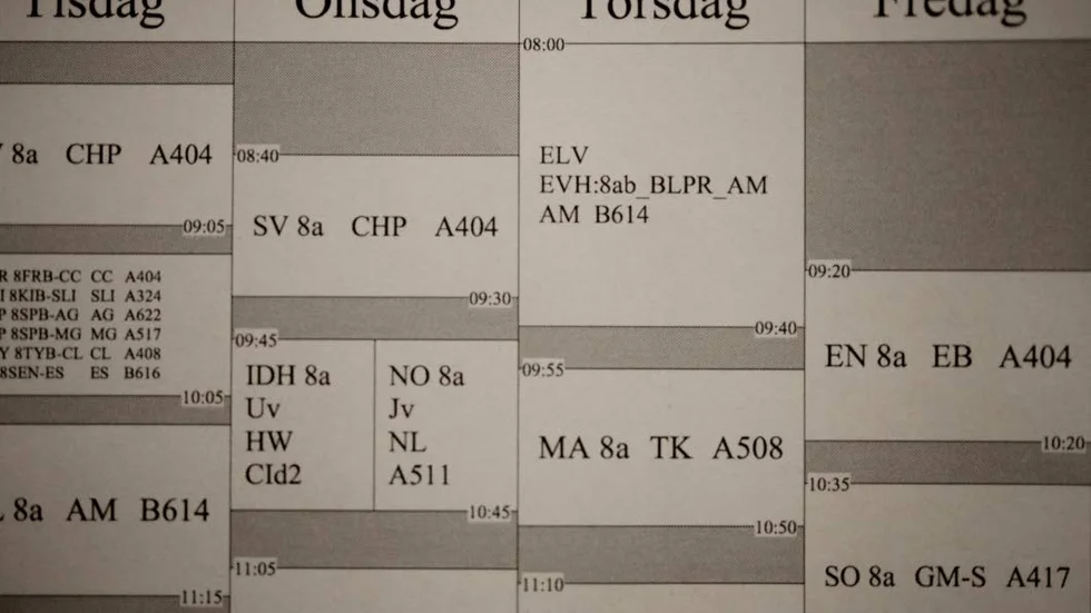 Lärarna i Motala kan få hela nya scheman framöver.