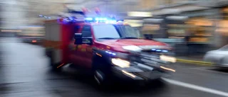 Bränt papper ledde till utryckning