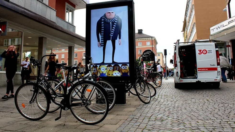 En av de tre skyltarna finns på Nygatan.