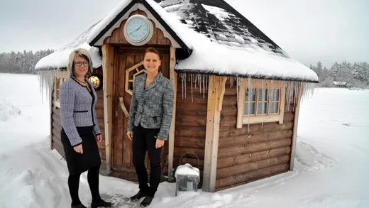 I den här bastun höjs temperaturen rejält.