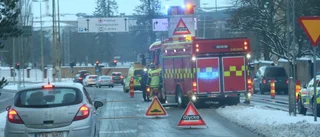 Bilist påkörd bakifrån av annan bil