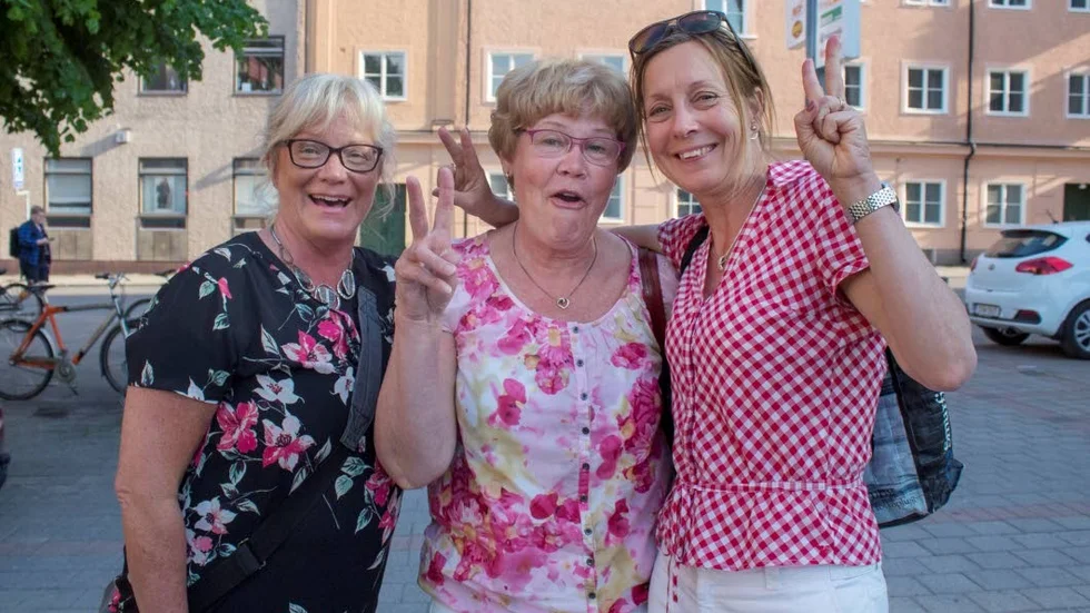 Ewa Svantesson (mitten) deltog i friskvårdsprojektet Nystart 2018 för att få bukt med sockerbegäret och gå ned i vikt. Här med deltagarna Ann-Louise Augustsson och Petra Karlqvist.