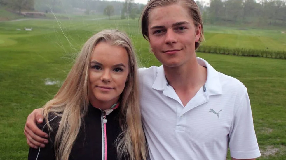 Rebecka Gyllner från Gävle gick runt de första 18 hålen på 69 slag och Pontus Samuelsson från Landeryd gick runt på 70 slag. Med det  vann de JMI-tävlingen på Vreta.