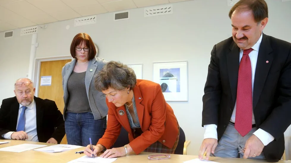Samtliga gruppledare i den styrande koalitionen i Region Östergötland avstår från att kandidera till årets politiska val, från vänster: Göran Gunnarsson (C), Margareta Fransson (MP), Anita Jernberger (L) och Mats Johansson (S).