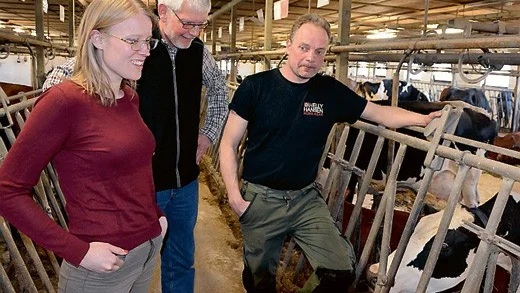 Kristina Yngwe (C), Anders Åkesson (C) och Mattias Jonsson Ogestad gård.