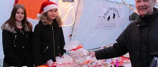 En riktigt blöt julmarknad