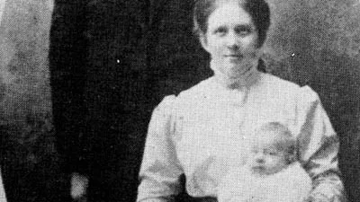 Ernest Danbom, hans hustru Sigrid född Brogren och sonen Gilbert tillhörde också de omkomna.