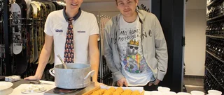 Äntligen snö i backen till jul
