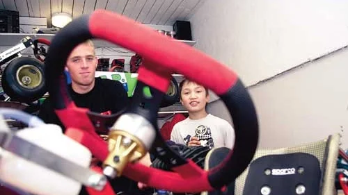 Rattens mästare. Andreas Edman och Robert Myrsäter, två gokartförare från Hultsfred som har en mycket framgångsrik säsong bakom sig.