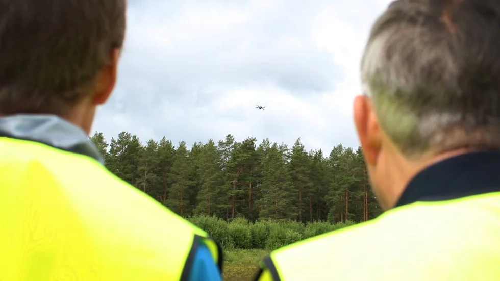 Nu testar man mest de sensorer och annan teknik som man kan fästa på drönare.