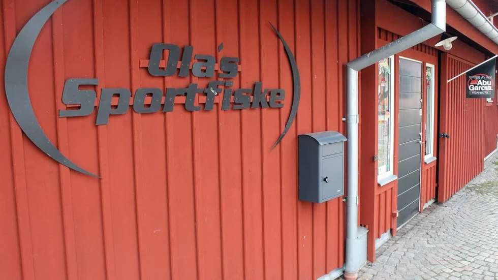 Snart stängd. Olas sportfiske har gått i konkurs och just nu säljs hela sortimentet ut för halva priset.