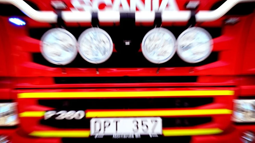 Brandbil, olycka, räddningstjänst, Blåljus, brand, utryckning, brand.