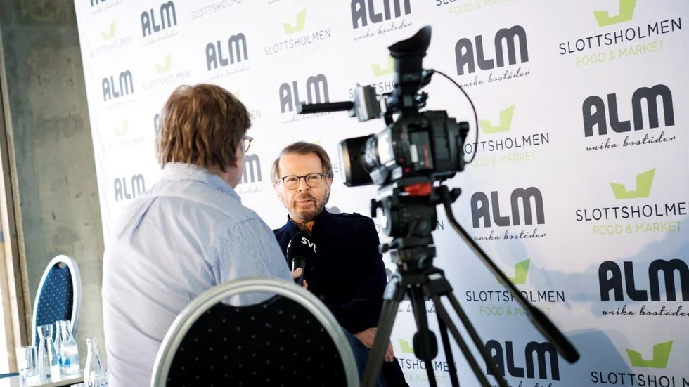 Huvudperson. Björn Ulvaeus vid presskonferensen i veckan.