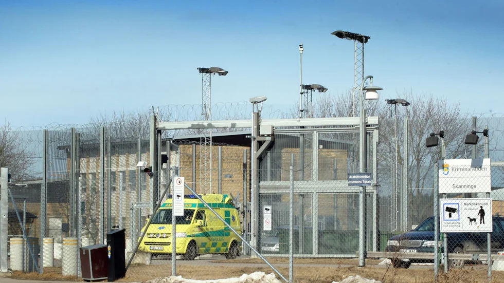 Arbetsplats olycka på Skänninge kriminalvårdsanstalt BILD: MIA KARLSVÄRD