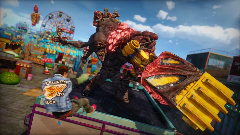Fienderna i “Sunset overdrive” lånar utseendet från en annan Insomniac-serie, “Resistance”.
