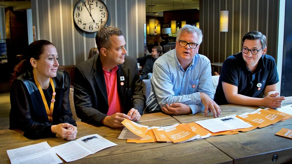 Fyrklöver. Paul Lindvall, Rebecka Gabrielsson, Muharrem Demirok och Andreas Ardenfors vill fortsätta att styra Linköping.