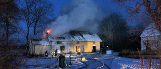 Magasin förstört i brand