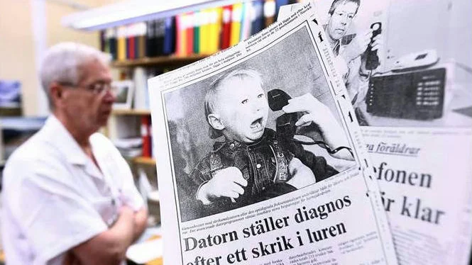 Barnläkaren Leif Strömberg bakom artiklarna för 20 år sedan.