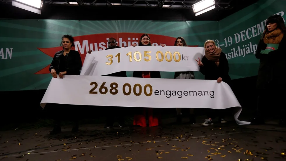 Drygt 31 miljoner kronor. Rekord!