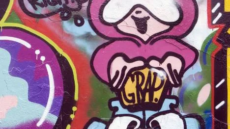 "De borde ordna det här två gånger per år", säger en tjej som, liksom många andra på graffititräffen, vill vara anonym.