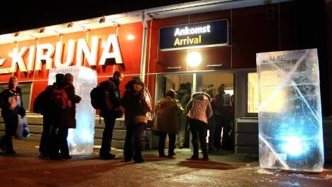 Kiruna flygplats hade en minskning med hela 30 procent.