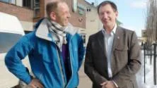 Claes Jörgen Pohl och Kåre Strömbäck ser fram emot att skapa Sveriges bästa skola i Haparanda. "Vi måste följa med i samhällsutvecklingen", säger Strömbäck.FOTO: linda danhall