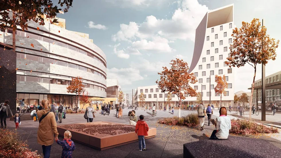 TORGET. Några oroar sig för att torget kommer kännas obekvämt vintertid när få vistas där.