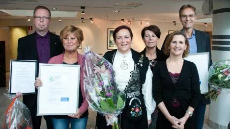 Pristagarna: Stefan Nordmark, Electrotech, från operation Gällivare sjukhus, Elisabeth Lindberg, vårdchef, Mia Näslund Anda, sköterska, Kristina Henriksson, undersköterska, och Christina Eriksson, sköterska, samt Bengt Grahn, Compodium.
