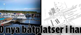 200 nya båtplatser om allt ros i hamn