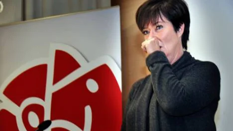 Mona Sahlin meddelade vid en presskonferens i Socialdemokraternas partihögkvarter på söndagen att hon inte ställer upp för omval. Nu har kampen om partiledarposten börjat.<_Bildtext Fotobyline>fOTO: Tomas Oneborg</_Bildtext Fotobyline>