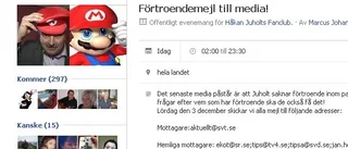 Juholt-anhängare mejlbombar media
