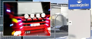 Brand i bastu skakade Norrmejerier: "Ingen har skadats"