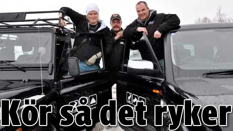 SÃ¥ fort det torkar upp sÃ¥ kommer banan bÃ¶rja byggas. Jonatan Edefall, Peter Johansson och Nigel Mayne tror stenhÃ¥rt pÃ¥ projektet.
