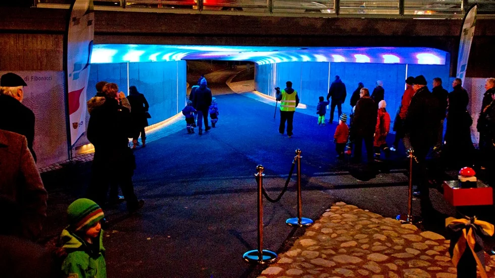 Invigning av ny tunnel vid Steninge