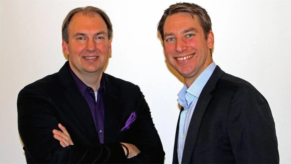 Samuel Lindstedt, vd, och Peter Rosenberg, ansvarig för strategi- och marknadsfrågor på Zenterio.