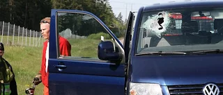 Bildel slog passagerare medvetslös