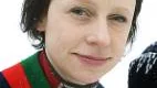 Sametingets ordförande Sara Larsson protesterar...