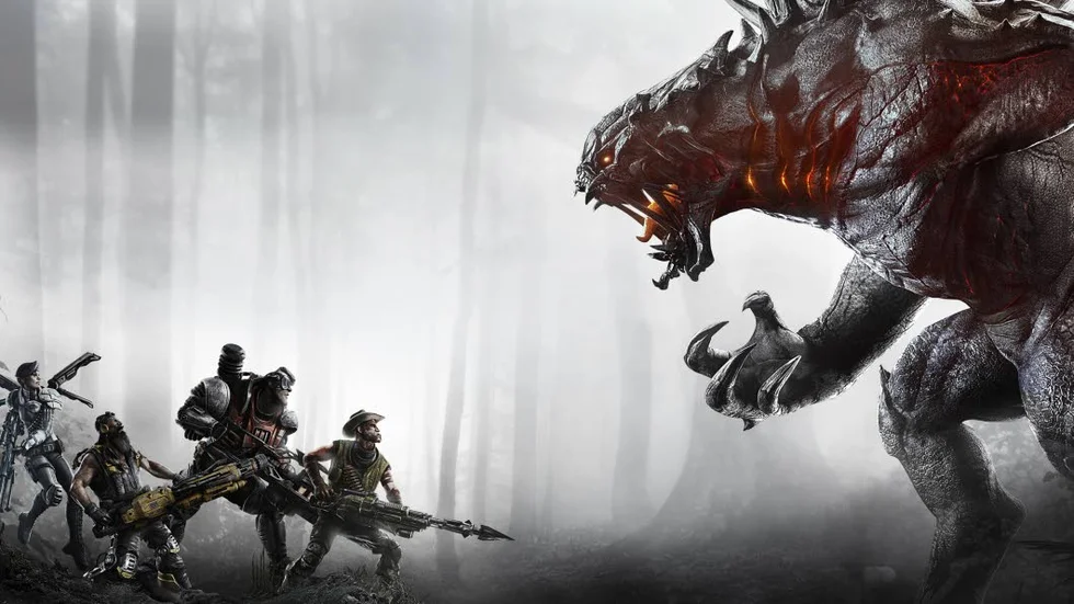 Urtidsdjur som inte vill bli väckt. Monstren i "Evolve" är både stora och otäcka.
