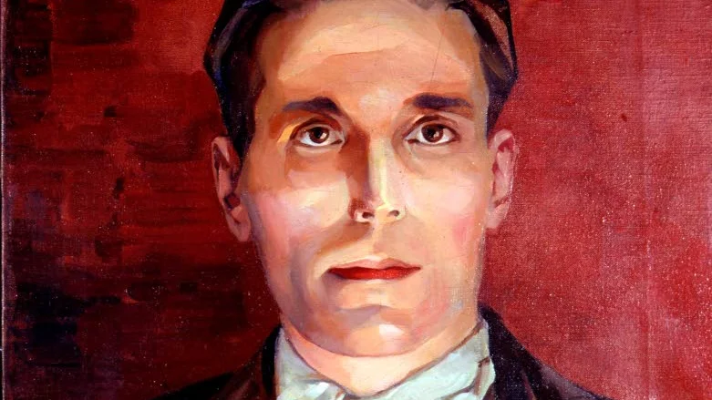 Joe Hill. Oljemålning av M. Baer 1918.