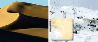 Sahara-stoft föll över Riksgränsen