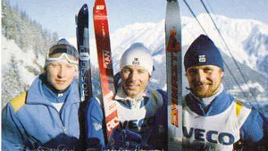 Tre Tärnaprofiler och kompisar: Bengt Fjällberg, Ingemar Stenmark och Stig Strand.