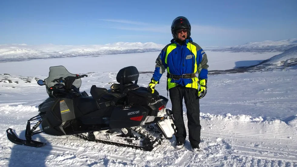 Anders Peterson, ordförande i Vinterstadens skoter- och fritidsförening,