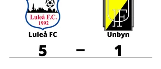 Seger för Luleå FC på hemmaplan mot Unbyn