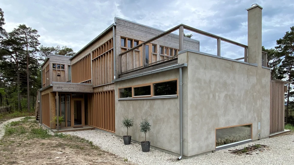 Villa Meltem i Salthamn, vinnare av Regeion Gotlands arkitekturpris 2023.