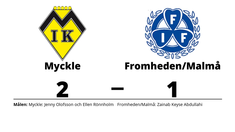 Myckle IK vann mot Fromhedens IF/Malmå IF
