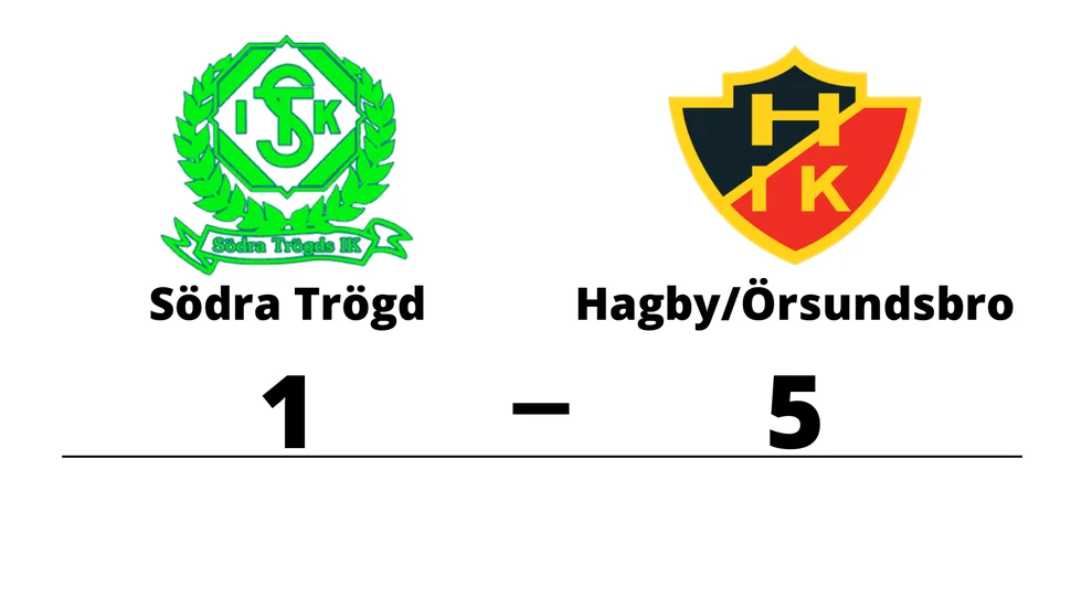 Södra Trögds IK förlorade mot Hagby IK/Örsundsbro IF
