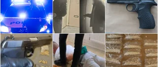 Tillslag mot knarkcentral – hittade massa droger och vapen 