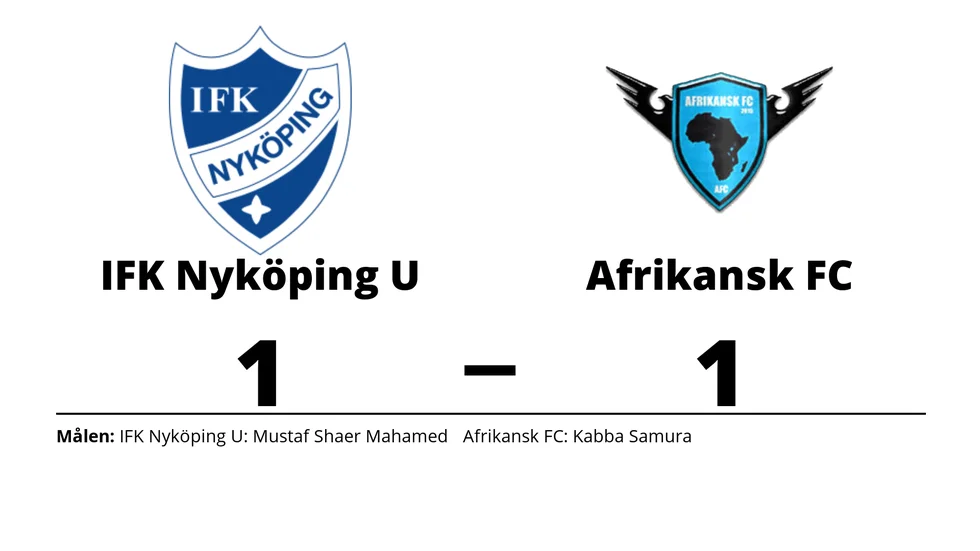 IFK Nyköping U spelade lika mot Afrikansk FC
