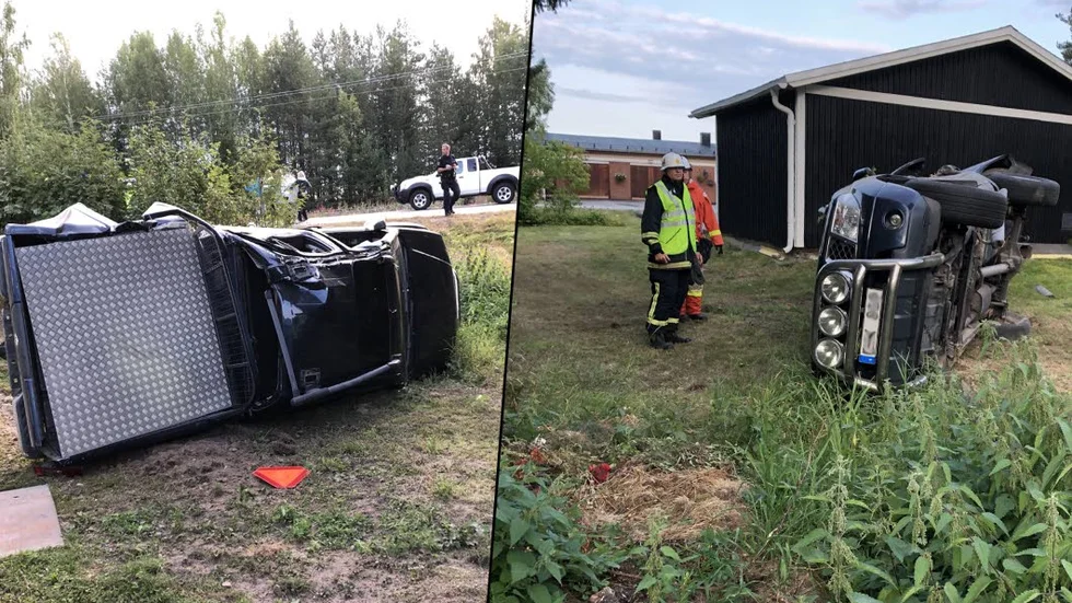 Bilen voltade i Böle vid klockan 05.16.