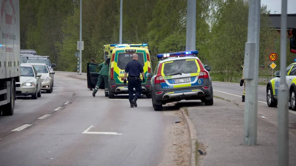 En trafikolycka inträffade efter Timmerleden i Piteå på måndagsförmiddagen.